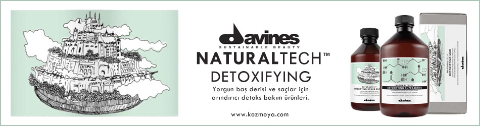 Davines Natural Tech Detoxifying Yorgun baş derisi için detoks bakım ürünleri