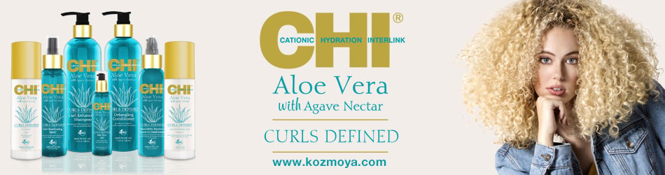 CHI Aloe Vera With Agave Nectar Kıvırcık ve dalgalı saçlar için bukle belirginleştirici bakım ürünleri.