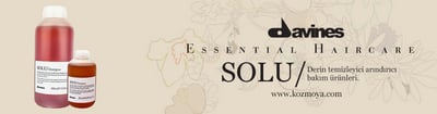 Davines Essential Haircare SOLU Derin temizleyici arındırıcı bakım ürünleri.