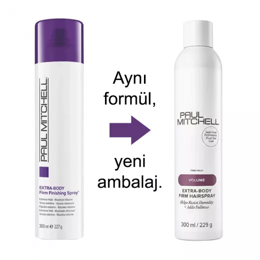 PAUL MITCHELL Extra-Body Firm Finishing Spray Hacim ve Parlaklık Veren Sprey 300ml