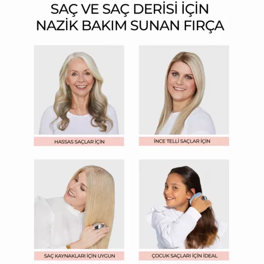 Manta Kırılma Önleyici Esnek ve Hassas Kolay Tarama Fırçası Gold/Black
