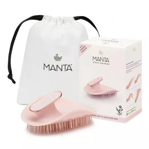 Manta Kırılma Önleyici Esnek ve Hassas Kolay Tarama Fırçası Rose Blush Pink
