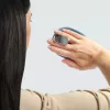 Manta Mirror Kırılma Önleyici Esnek ve Hassas Kolay Saç Tarama Fırçası Powder Blue
