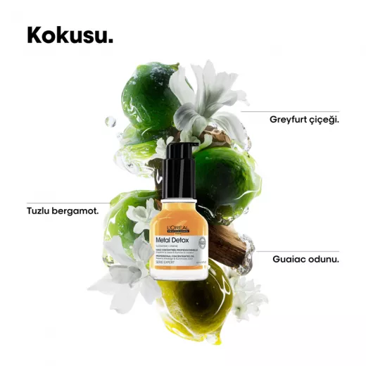 LOREAL Metal Detox Konsantre Koruyucu Bakım Yağı Mini 30ml