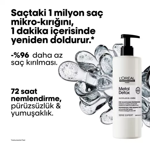 LOREAL Metal Detox Şampuan Öncesi Bakım Serumu 250ml
