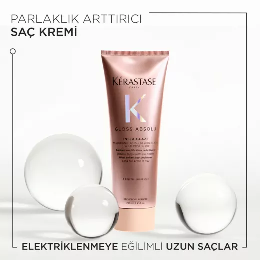 Kerastase Gloss Absolu Insta Glaze Elektriklenme Önleyici Yoğun Parlaklık Veren Saç Kremi 250ml