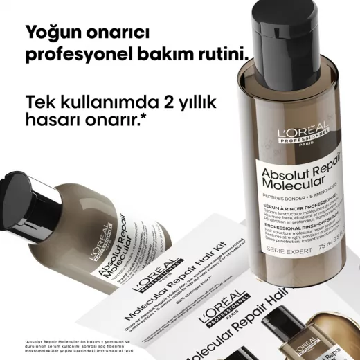 LOREAL Absolut Repair Molecular Repair Hair Kit Duo İkili Onarıcı Mini Saç Bakım Seti