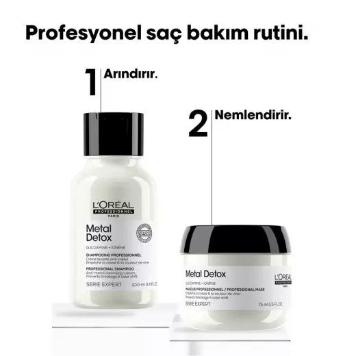 LOREAL Metal Detox Anti-Breakage Hair Kit Duo Kırılma Karşıtı Mini Saç Bakım Seti