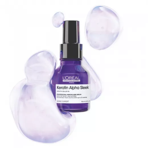 LOREAL Keratin Alpha Sleek Elektriklenme Önleyici ve Pürüzsüzleştirici Serum 50ml