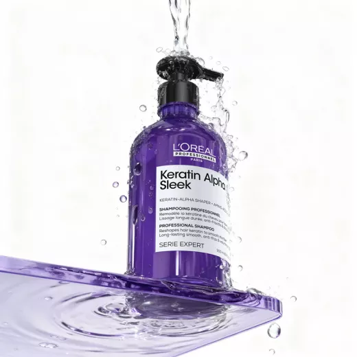 LOREAL Keratin Alpha Sleek Elektriklenme Önleyici ve Pürüzsüzleştirici Sülfatsız Şampuan 500ml