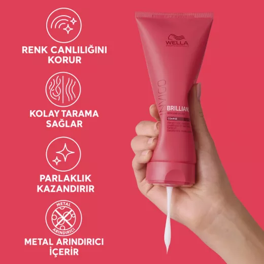 Wella Color Brilliance Kalın Telli Boyalı Saçlar İçin Bakım Kremi 200ml