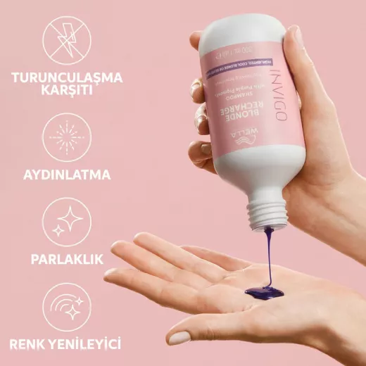 Wella Blonde Recharge Sarı Saçlar İçin Renk Tazeleyici Mor Şampuan 1000ml