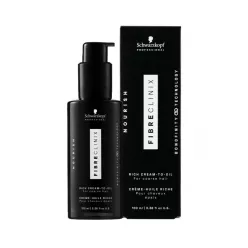 Schwarzkopf Fibre Clinix Bonding Rich Cream-to-Oil Kalın Telli Saçlar İçin Krem Bakım Yağı 100ml