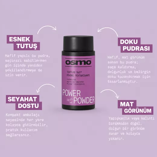 OSMO Power Powder Dolgunlaştırıcı Matlaştırıcı Sert Pudra 7gr