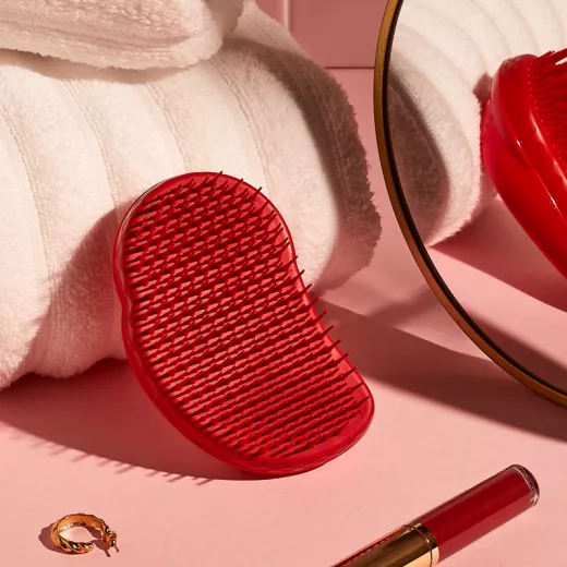 Tangle Teezer Original Thick&Curly Salsa Red Kalın Telli Kıvırcık Saçlar İçin Kolay Tarama Fırçası