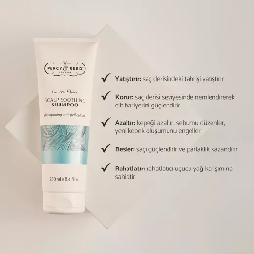 Percy & Reed I'm No Flake Kepek Önleyici Arındırıcı Yatıştırıcı Şampuan 250ml