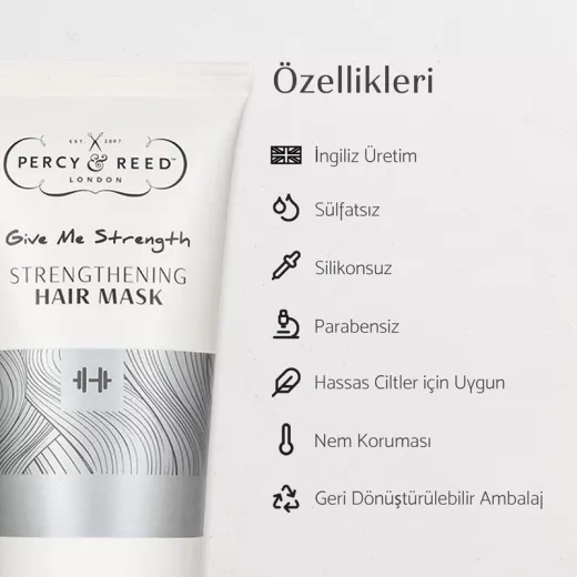 Percy & Reed Strength Dökülme Önleyici ve Güçlendirici Maske 200ml