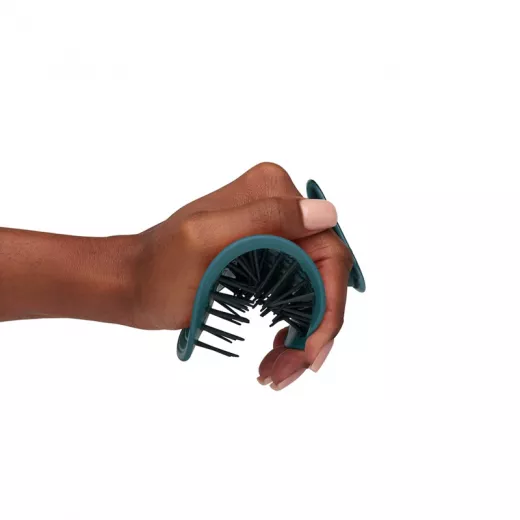 Manta Curls Kıvırcık Saçlar İçin Kırılma Önleyici Esnek ve Hassas Kolay Tarama Fırçası Soft Teal