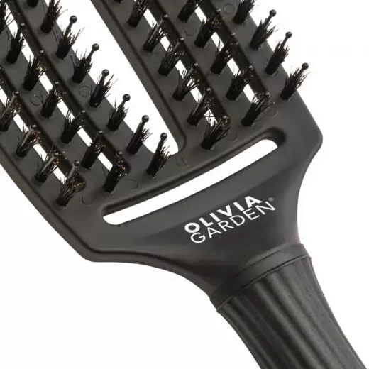 Olivia Garden Finger Brush FB Combo Medium Saç Fırçası Siyah
