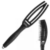 Olivia Garden Finger Brush FB Combo Small Full Black Saç Fırçası Siyah