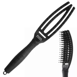 Olivia Garden Finger Brush FB Combo Small Full Black Saç Fırçası Siyah