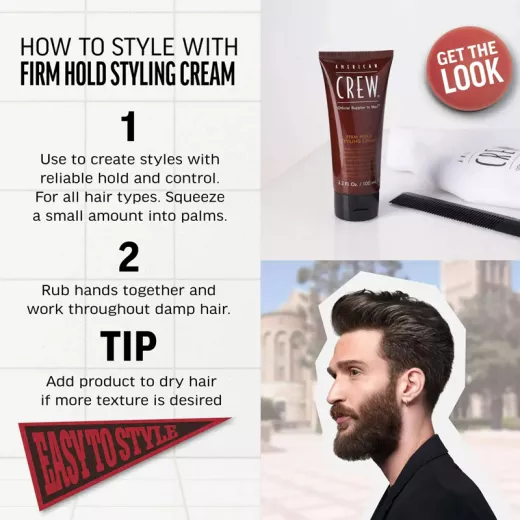 American Crew Firm Hold Styling Cream Ekstra Güçlü Tutucu ve Parlak Krem 100ml