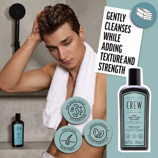 American Crew Fiber Pre-Styling Cleanser Güçlendirici ve Onarıcı Şampuan 250ml