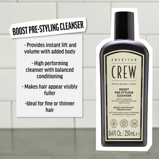 American Crew Boost Pre-Styling Cleanser Hacimlendirici Şampuan 250ml