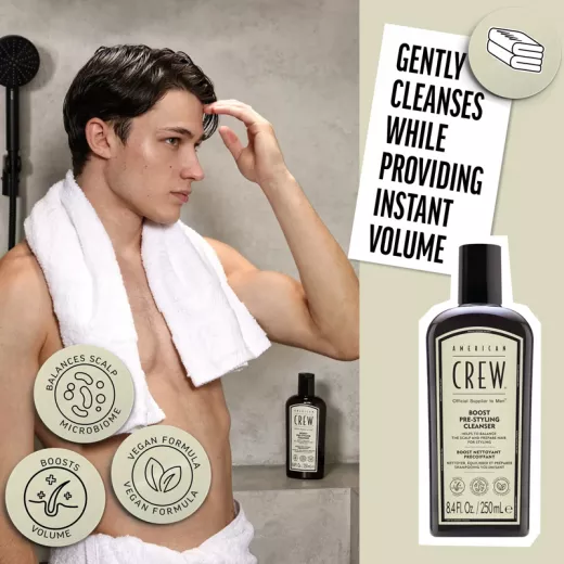 American Crew Boost Pre-Styling Cleanser Hacimlendirici Şampuan 250ml