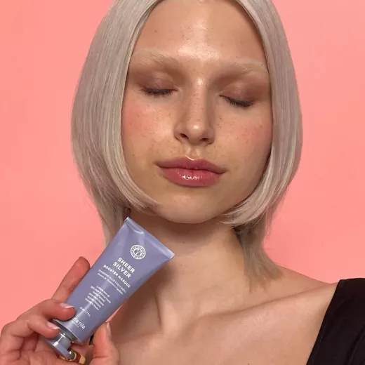 Maria Nila Sheer Silver Booster Masque Sarı Saçlar İçin Turuncu Önleyici Konsantre Maske 50ml