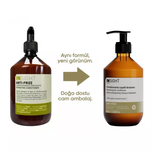 INSIGHT Anti-Frizz Asi ve Kabarık Saçlar İçin Elektriklenme Önleyici Düzleştirici Krem 350ml