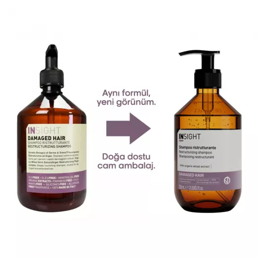 INSIGHT Damaged Hair Yıpranmış Saçlar İçin Parabensiz Sülfatsız Onarıcı Şampuan 350ml