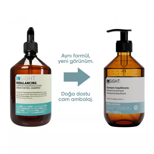 INSIGHT Rebalancing Yağlı Saçlar İçin Sülfatsız Sebum Dengeleyici Arındırıcı Şampuan 350ml
