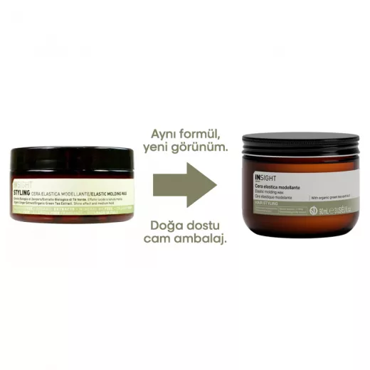 INSIGHT Styling Elastic Molding Orta Tutucu Parlak Saç Şekillendirici Wax 90ml