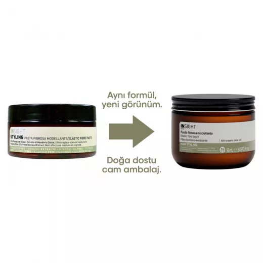 INSIGHT Styling Elastic Fibre Paste Orta Tutucu Mat Saç Şekillendirici Wax 90ml