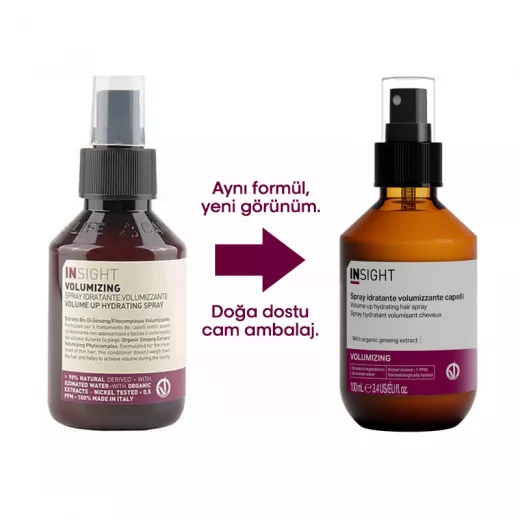 INSIGHT Volumizing İnce Telli Saçlar İçin Nemlendirici ve Hacimlendirici Sprey Krem 100ml