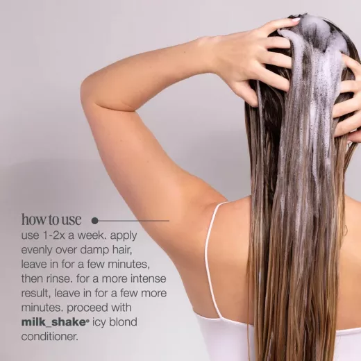 milkshake Icy Blond Açık Sarı Saçlar İçin Turunculuk Önleyici Siyah Pigmentli Küllü Şampuan 300ml