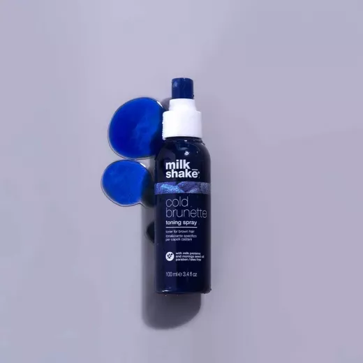 milkshake Cold Brunette Kumral Saçlar İçin Turunculuk Önleyici Mavi Pigment Tonlayıcı Saç Bakım Spreyi 100ml