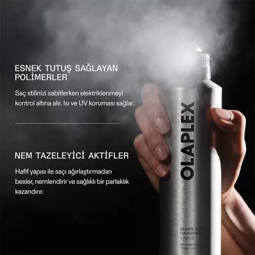 Olaplex Shape Set Orta Tutucu Esnek Saç Şekillendirici ve Sabitleyici Sprey 180g