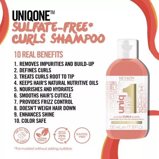 Uniq One Kıvırcık Saçlar İçin Bukle Belirginleştirici Bakım Şampuanı 230ml