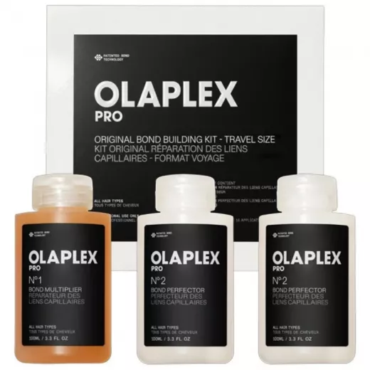 Olaplex Pro Original Bond Building Kit Travel Size Teknik İşlemler İçin Saç Koruyucu ve Güçlendirici Bakım Sistemi 3x100ml