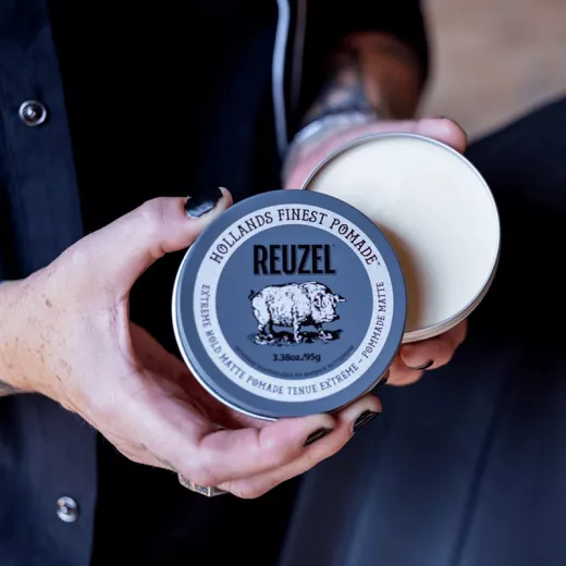Reuzel Extreme Hold Matte Pomade Ekstra Güçlü Tutucu Mat Krem Wax 95g