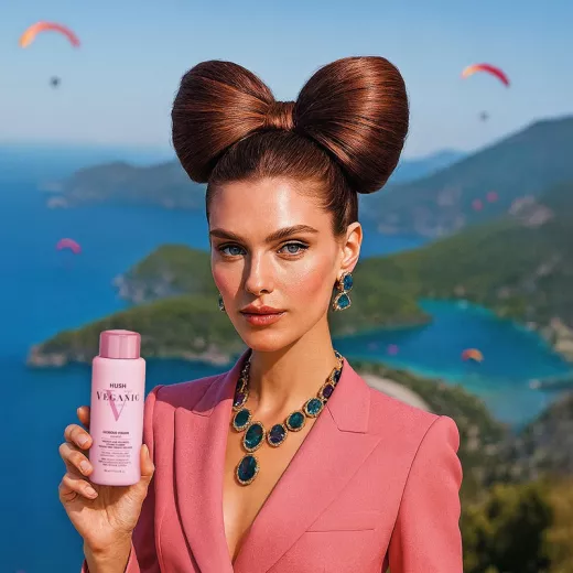 HUSH Veganic Glorious Volume İnce Telli Saçlar İçin Hacimlendirici Şampuan 300ml