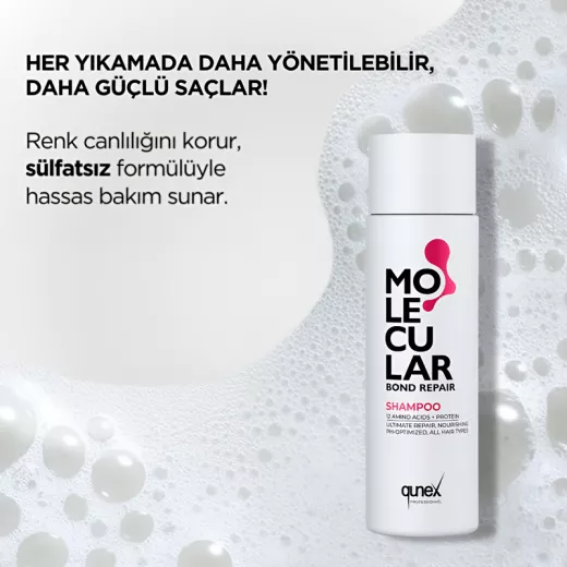 Molecular Bond Repair Aşırı Yıpranmış Yanmış Saçlar İçin Onarıcı Sülfatsız Şampuan 250ml