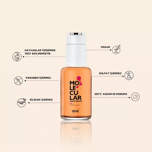 Molecular Bond Repair Aşırı Yıpranmış Yanmış Saçlar İçin Onarıcı Yağ 50ml