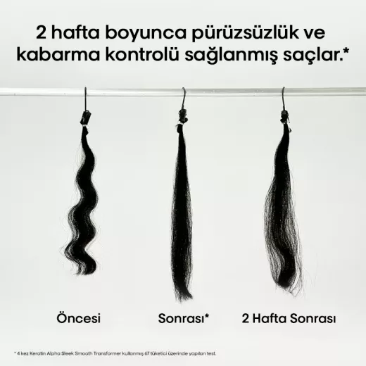 LOREAL Keratin Alpha Sleek Elektriklenme Önleyici ve Pürüzsüzleştirici Sülfatsız Şampuan 300ml