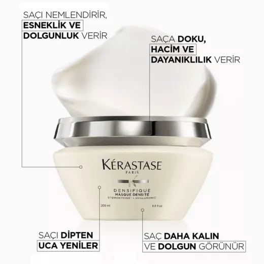 KERASTASE Densifique Masque Densite Dökülen Saçlar İçin Yoğunlaştırıcı Maske 200ml