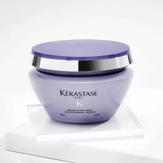Kerastase Blond Absolu Masque Ultra-Violet Açık Soğuk Sarı Saçlar İçin Mor Tonlama Maskesi 200ml