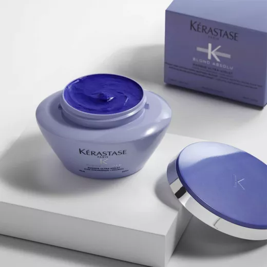 Kerastase Blond Absolu Masque Ultra-Violet Açık Soğuk Sarı Saçlar İçin Mor Tonlama Maskesi 200ml