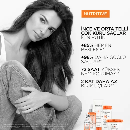 KERASTASE Nutritive Masquintense İnce Telli Saçlar İçin Nemlendirici ve Besleyici Maske 200ml